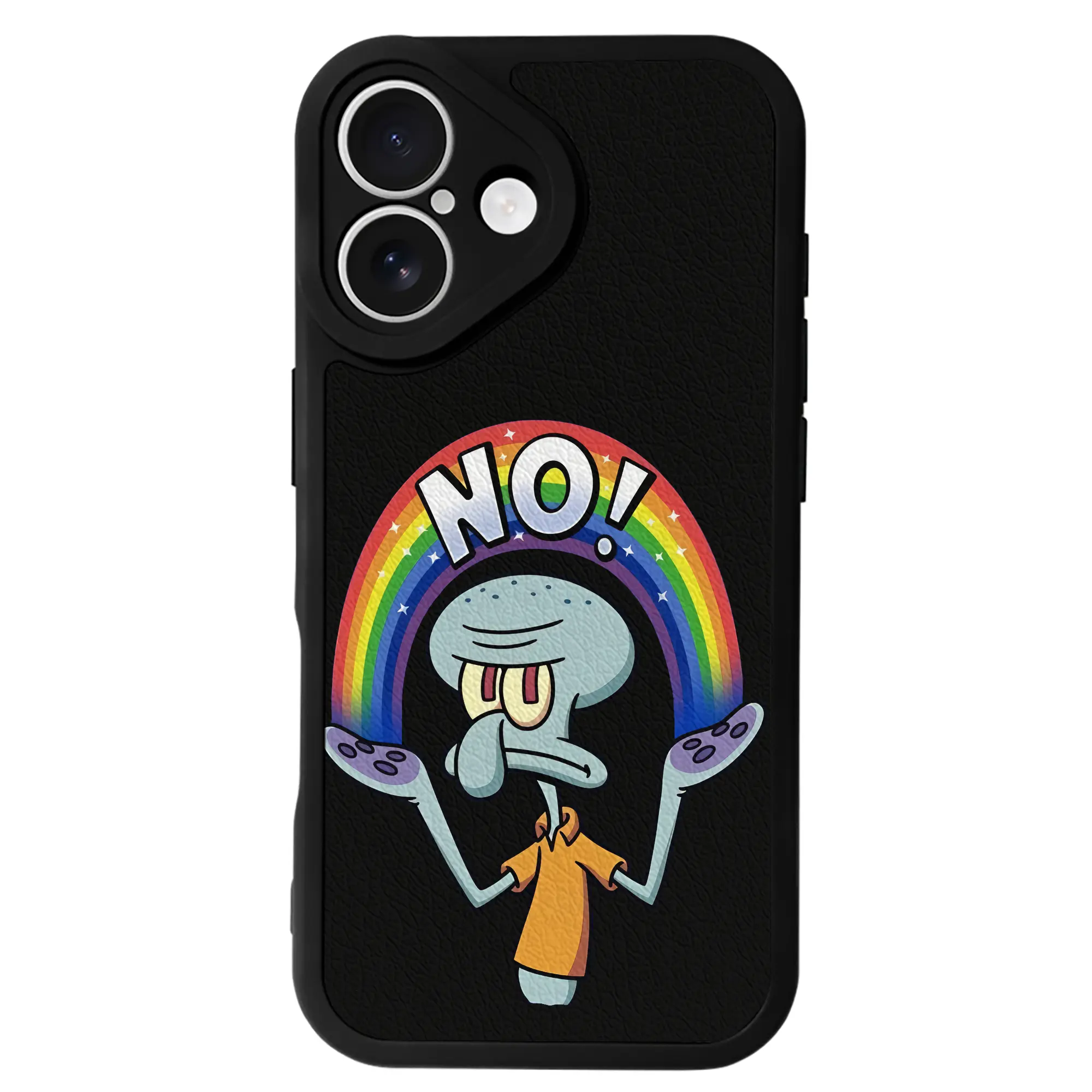 スポンジボブ グッズ イカルド - IPhone 16シリーズ対応 ・ シリコンスマホケース ・ レザー調 ・ 高精度フィット ・ 耐衝撃 ・ ワイヤレス充電対応 ・ 精密カット